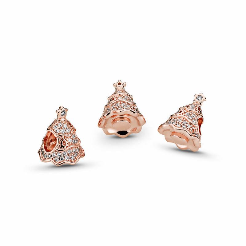 Pandora Australia Rose™ Twinkling Christmas Tree Charm | YRTCVO016